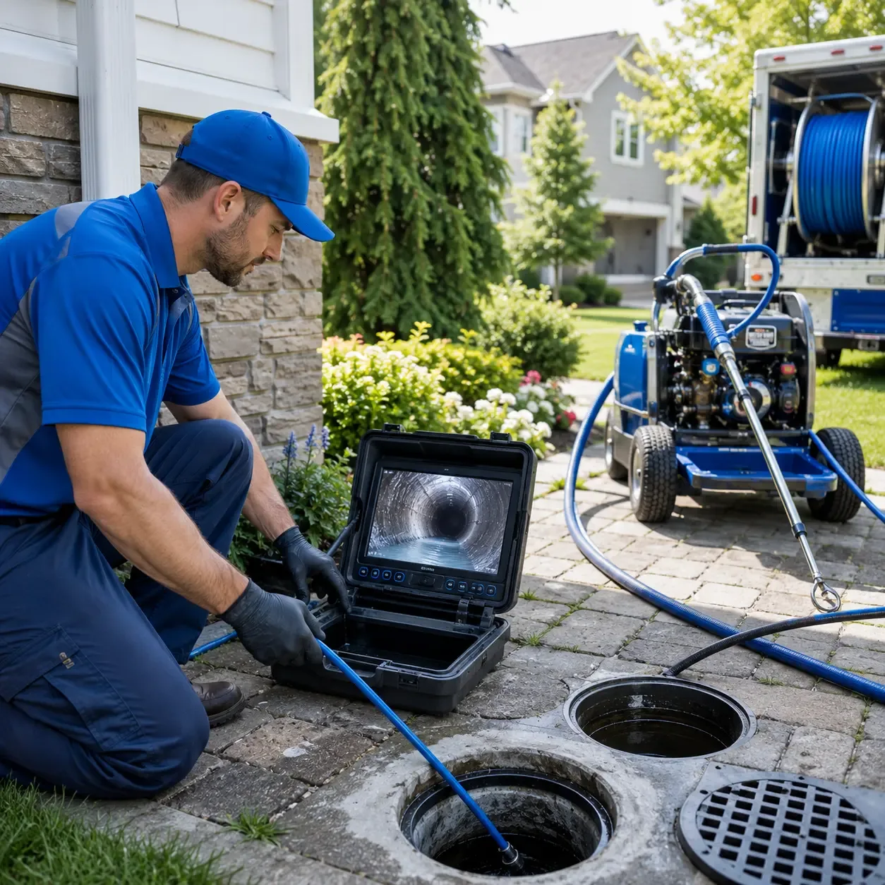 Outdoor drain cleaning professionals serving Glenmora, LA