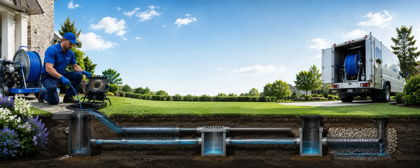 Outdoor drain cleaning information for Glenmora, LA
